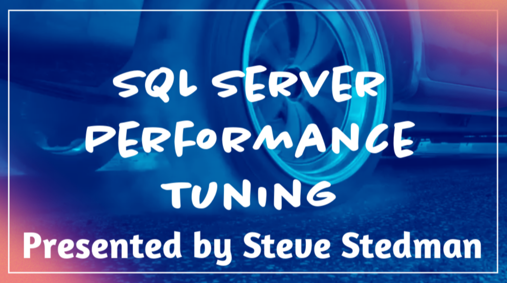 SQL Server Performance Tuning Consultant